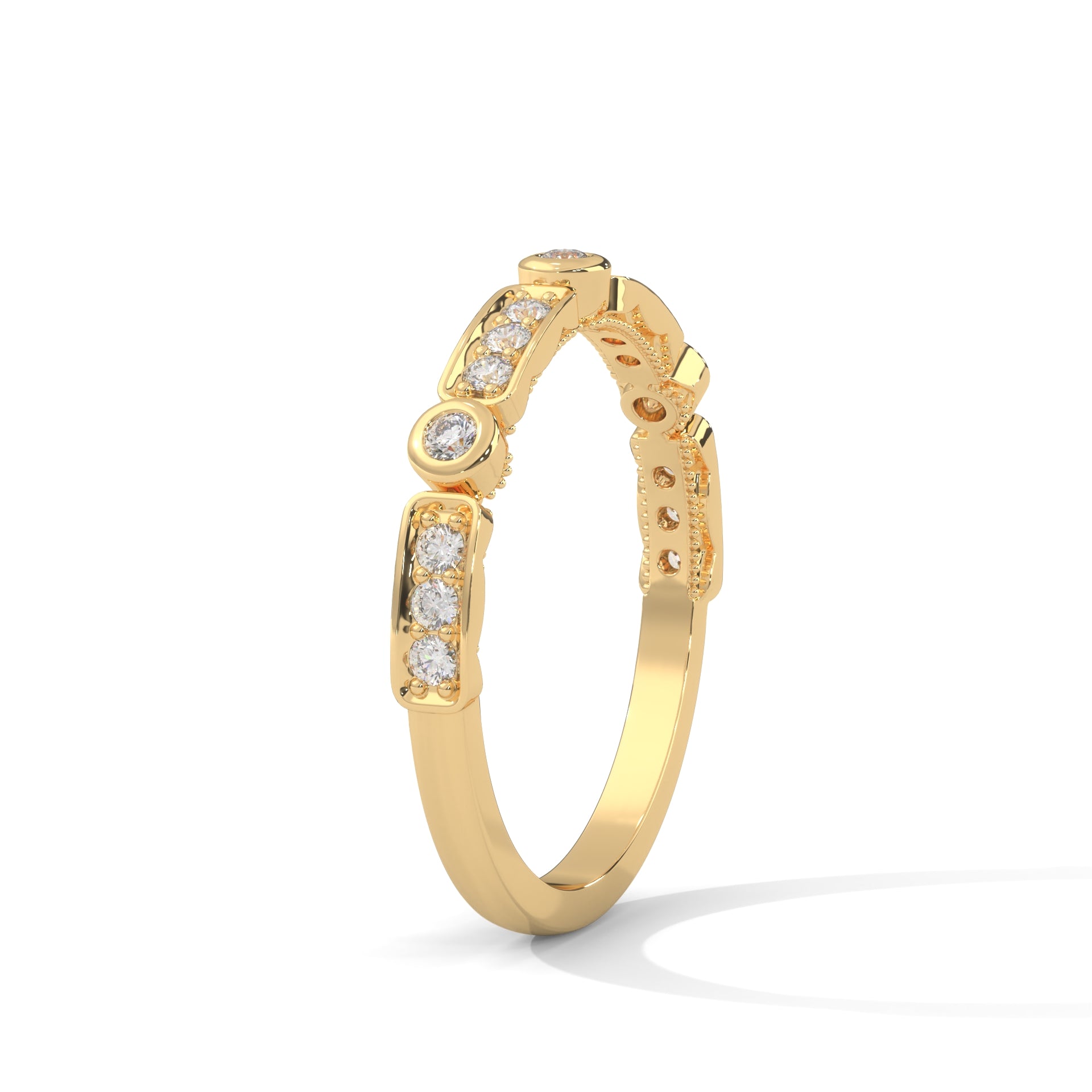The Dazzling Array 0.23 CTW Round-Cut Diamond Ladies' Ring | 14K/18K Gold