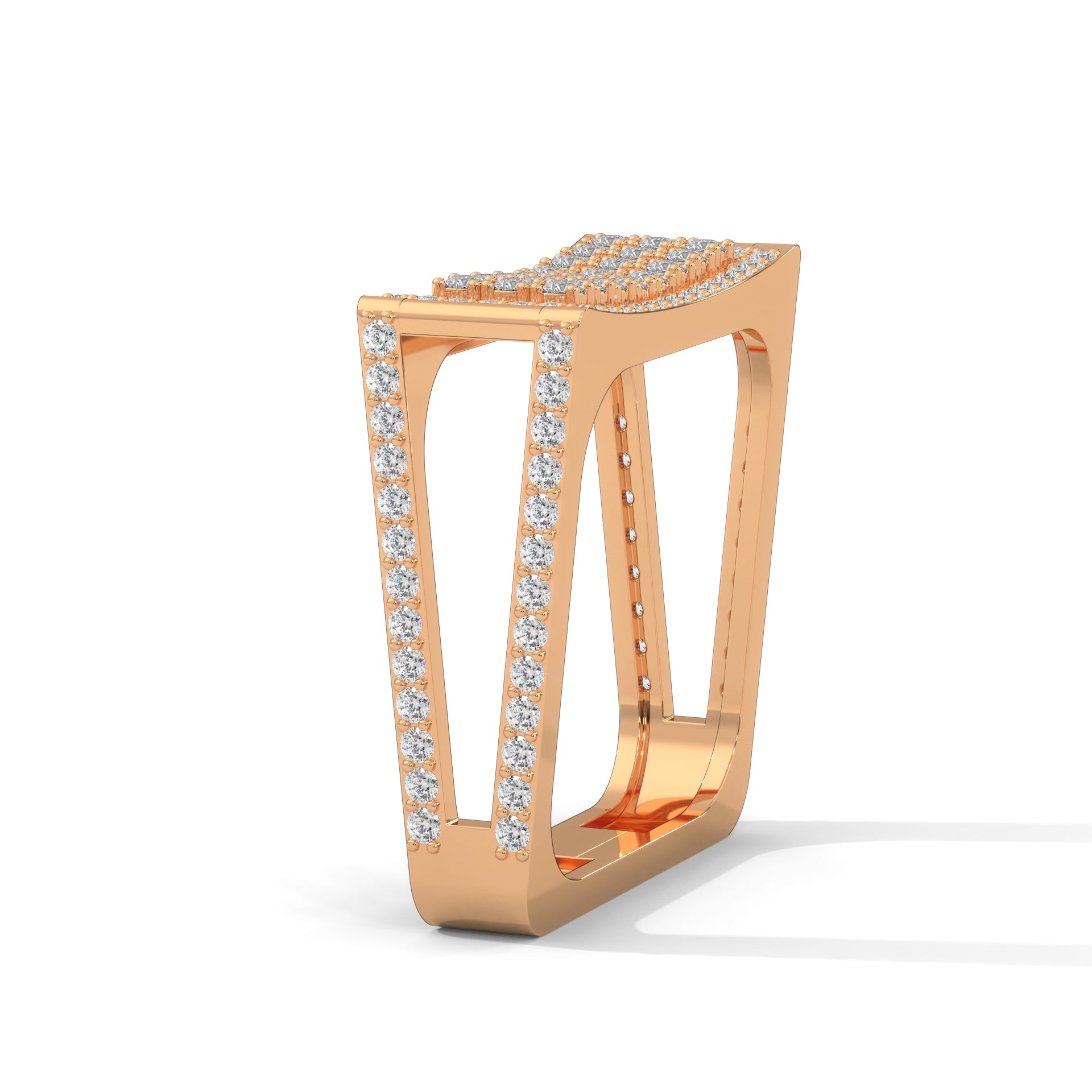 Titan 0.95 CTW Round Lab-Grown Diamond Square Band