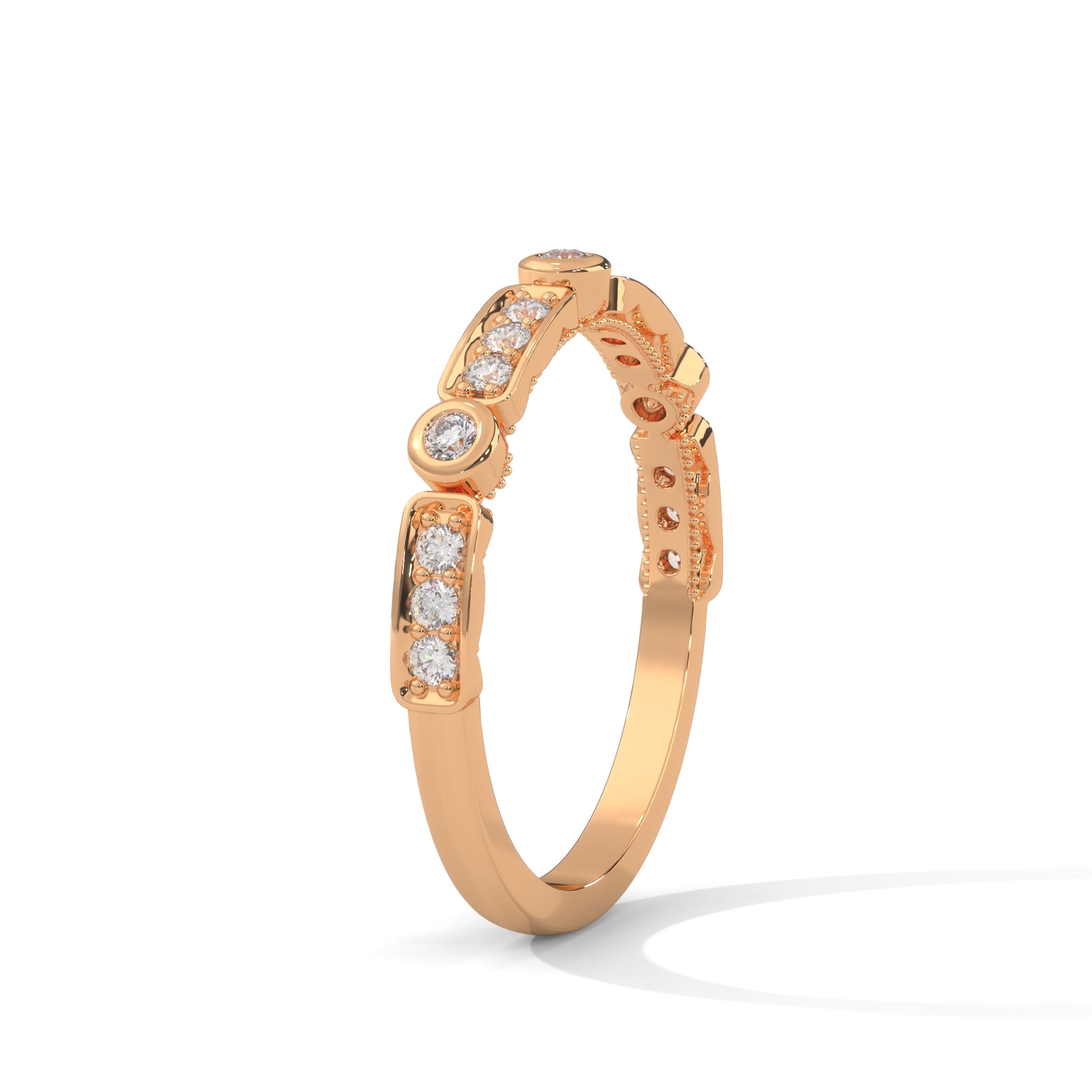 The Dazzling Array 0.23 CTW Round-Cut Diamond Ladies' Ring | 14K/18K Gold