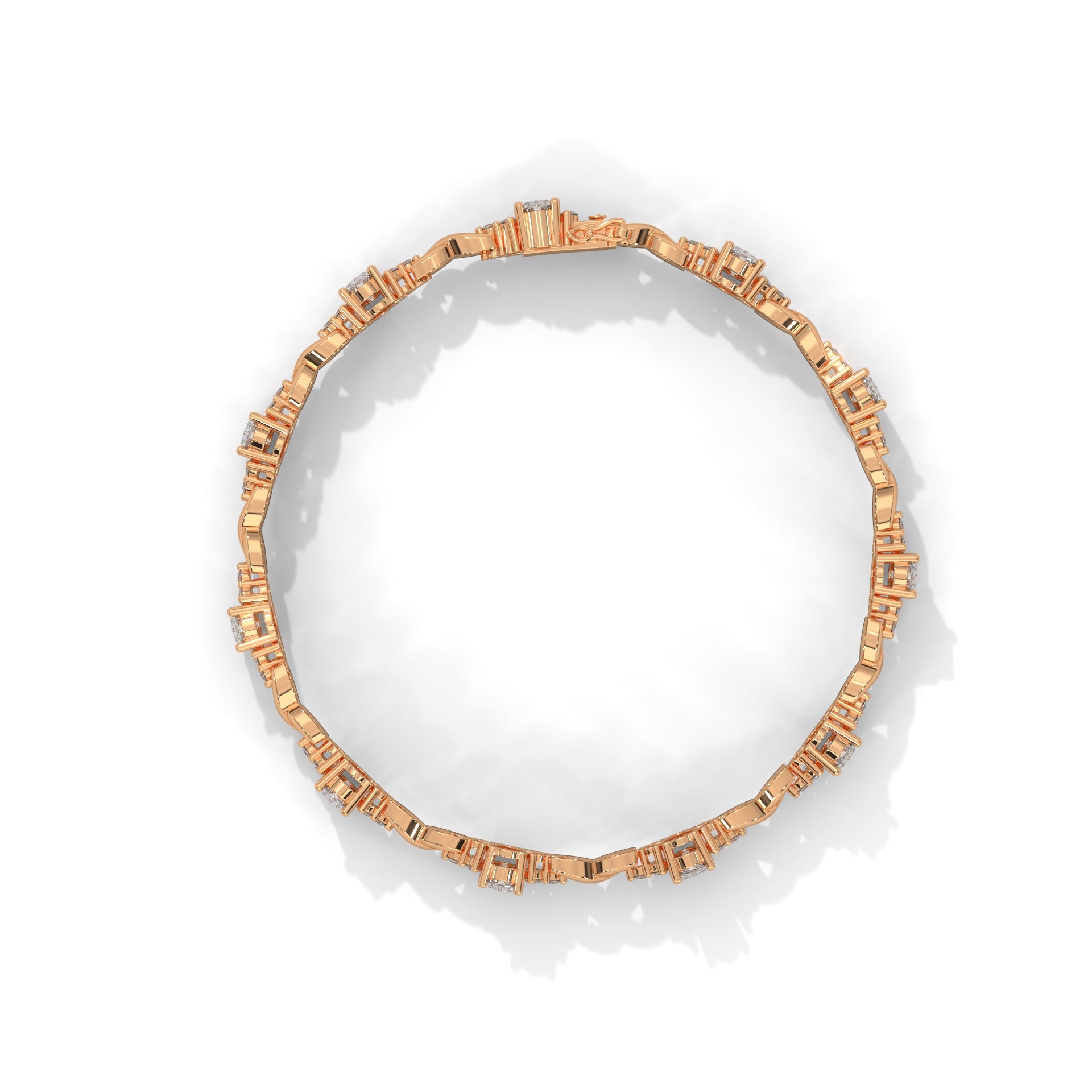 Elysian Twist Oval-Cut Lab-Grown Diamond Bracelet | 6.67 CTW