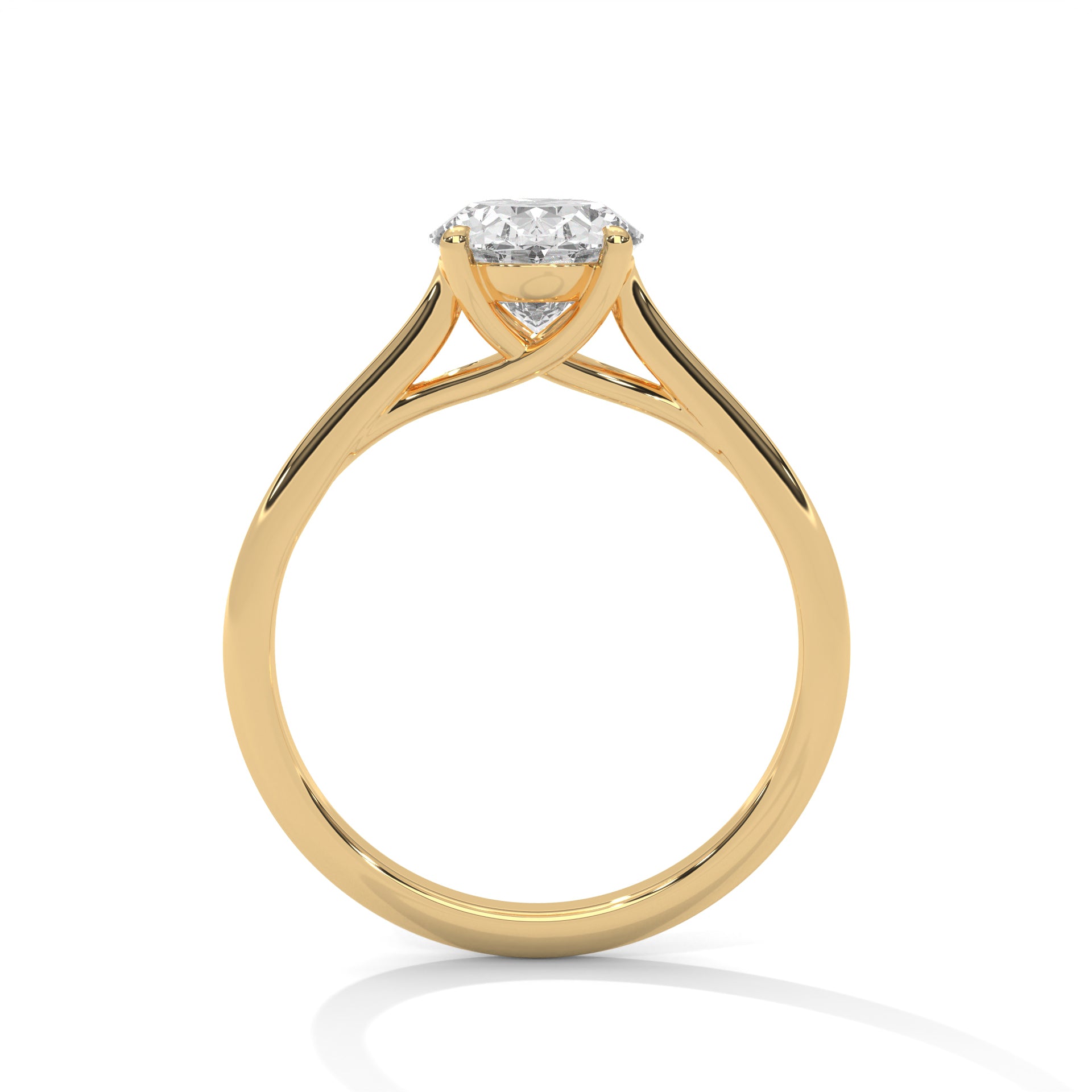 Endless Grace 1.5 CT Oval-Cut Lab Grown Diamond Solitaire Ring