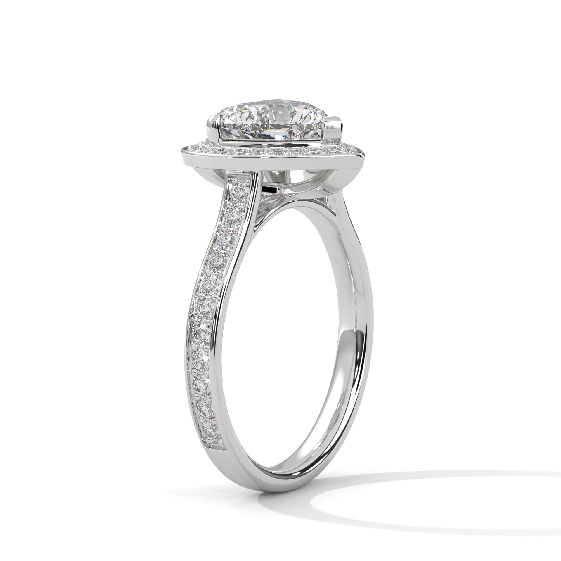 Halo 3 CTW Heart-Cut Lab Grown Diamond Ring | 3.46 CTW