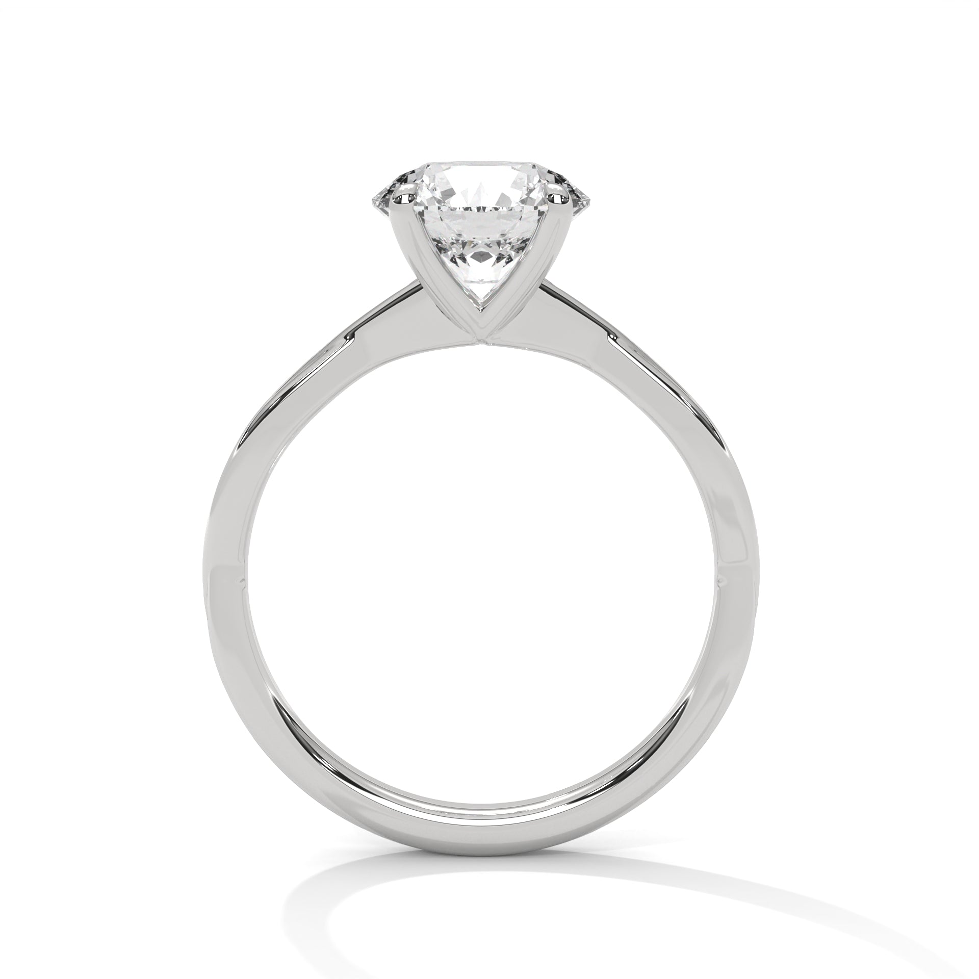 Alina 1ct Round Lab-Grown Diamond Solitaire Engagement Ring