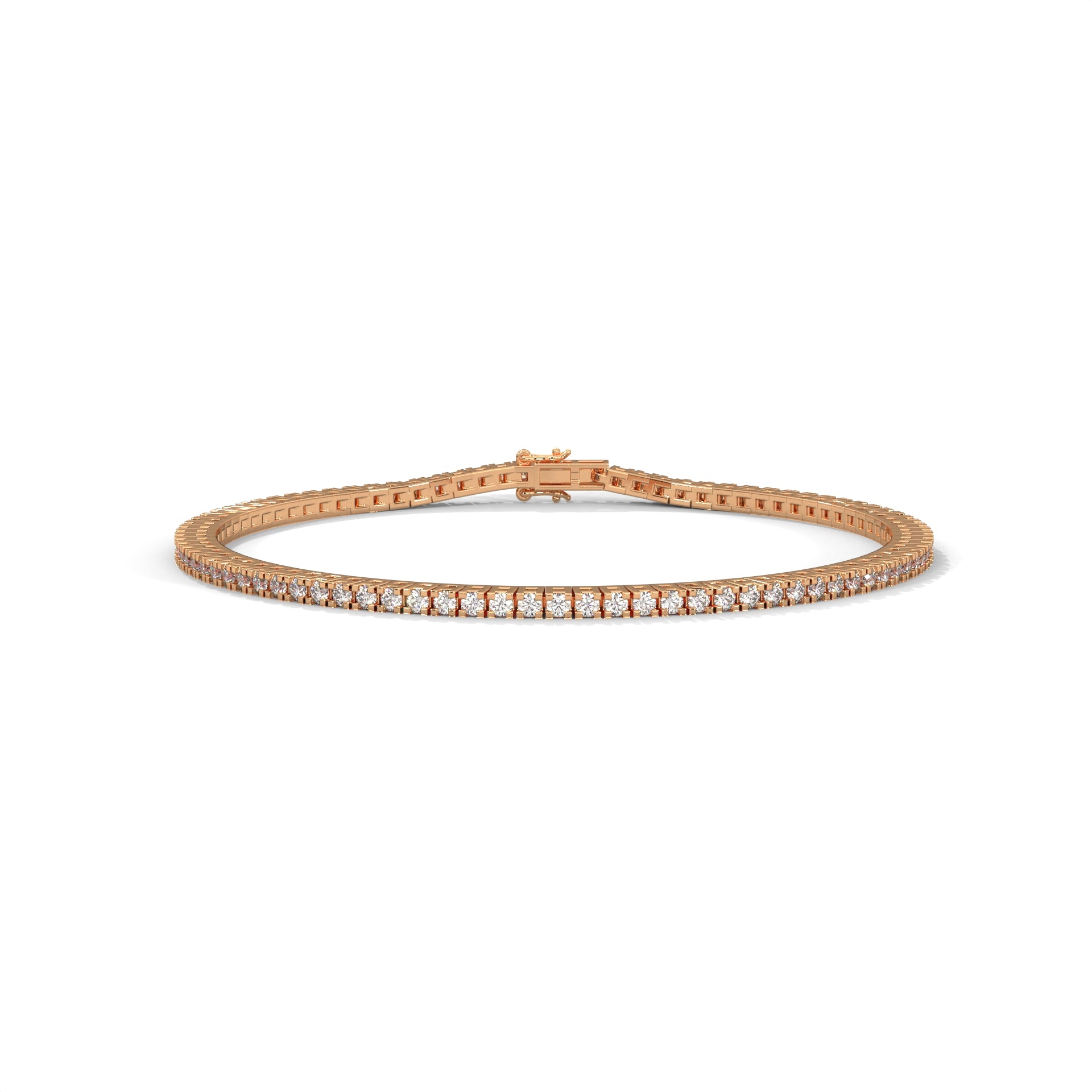Lumière Classic Round-Cut Lab-Grown Diamond Tennis Bracelet | 2.18 CTW
