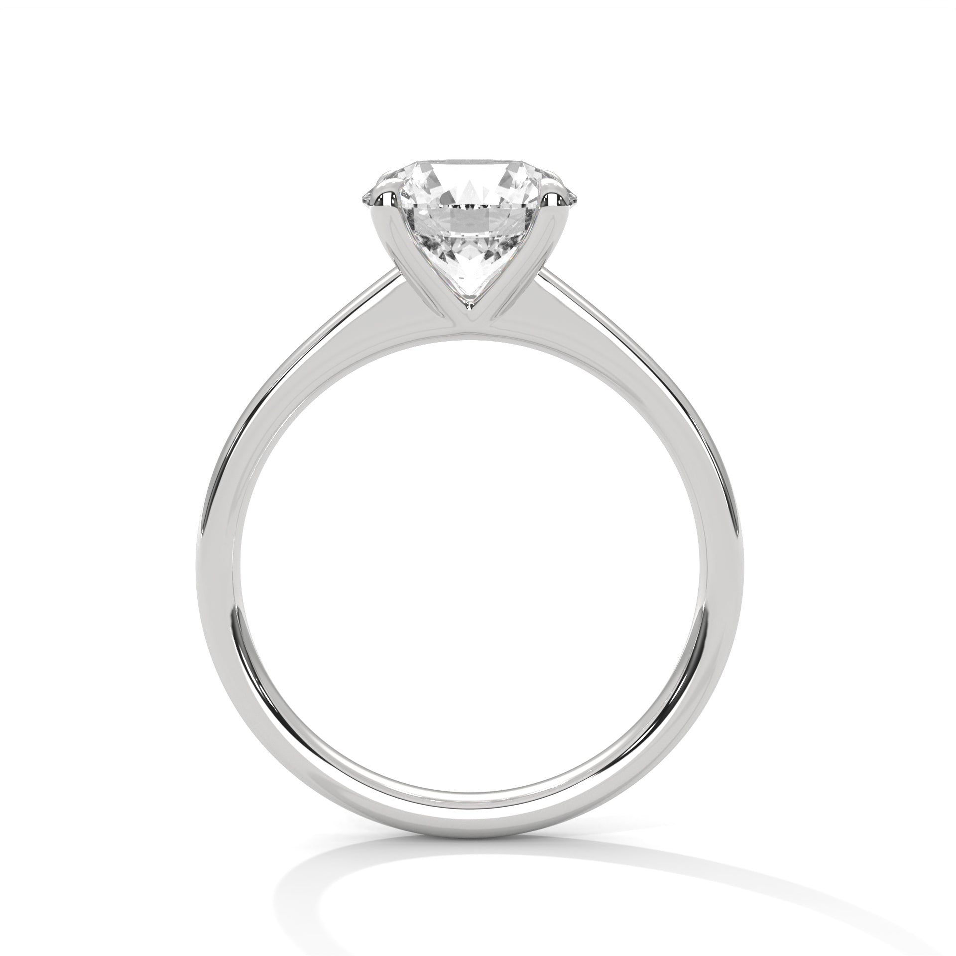 Classic 2 CTW Round-Cut Diamond Solitaire Engagement Ring | 14K & 18K Gold