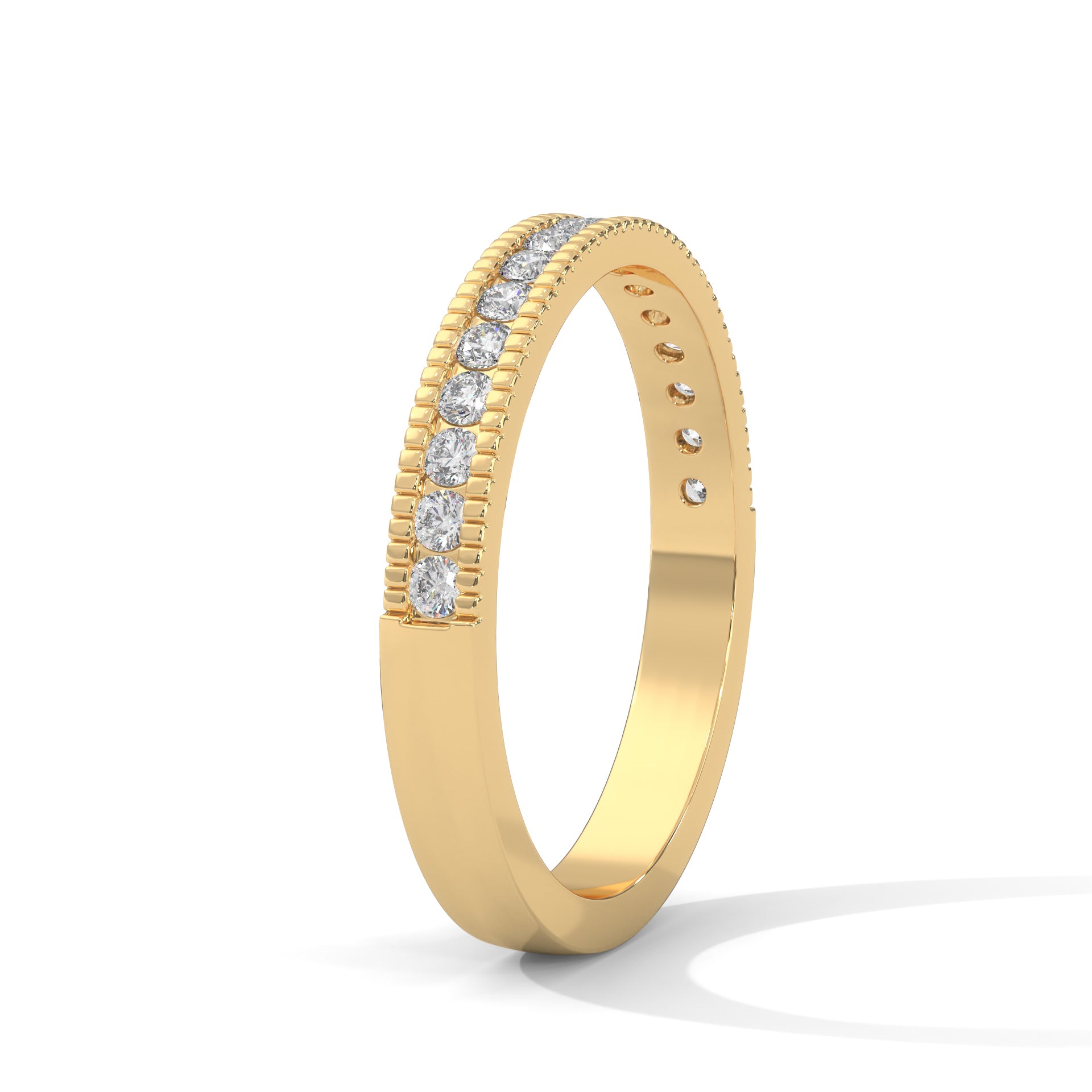 The Radiant Channel 0.31 CTW Round-Cut Diamond Ladies' Ring | 14K/18K Gold