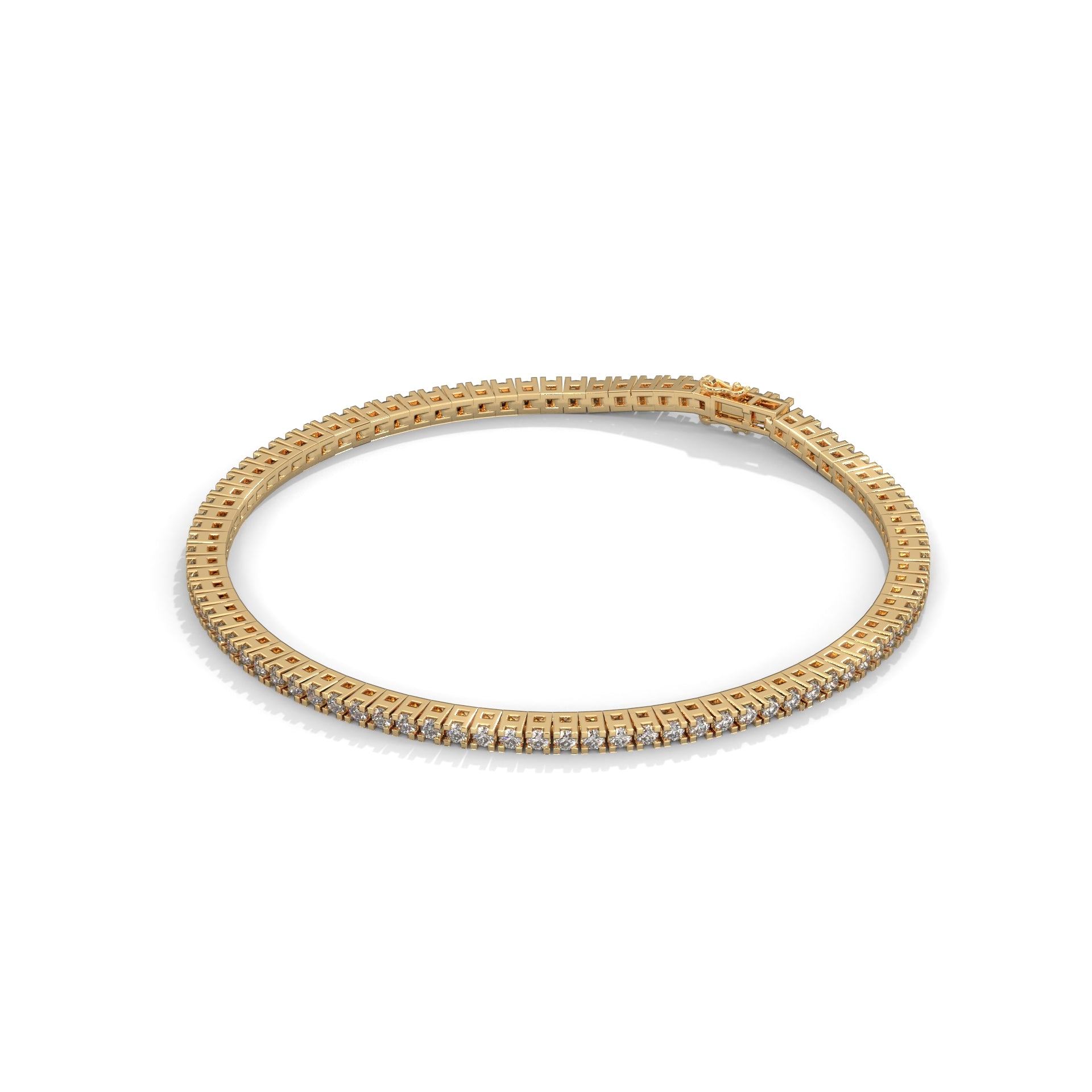 Lumière Classic Round-Cut Lab-Grown Diamond Tennis Bracelet | 2.18 CTW