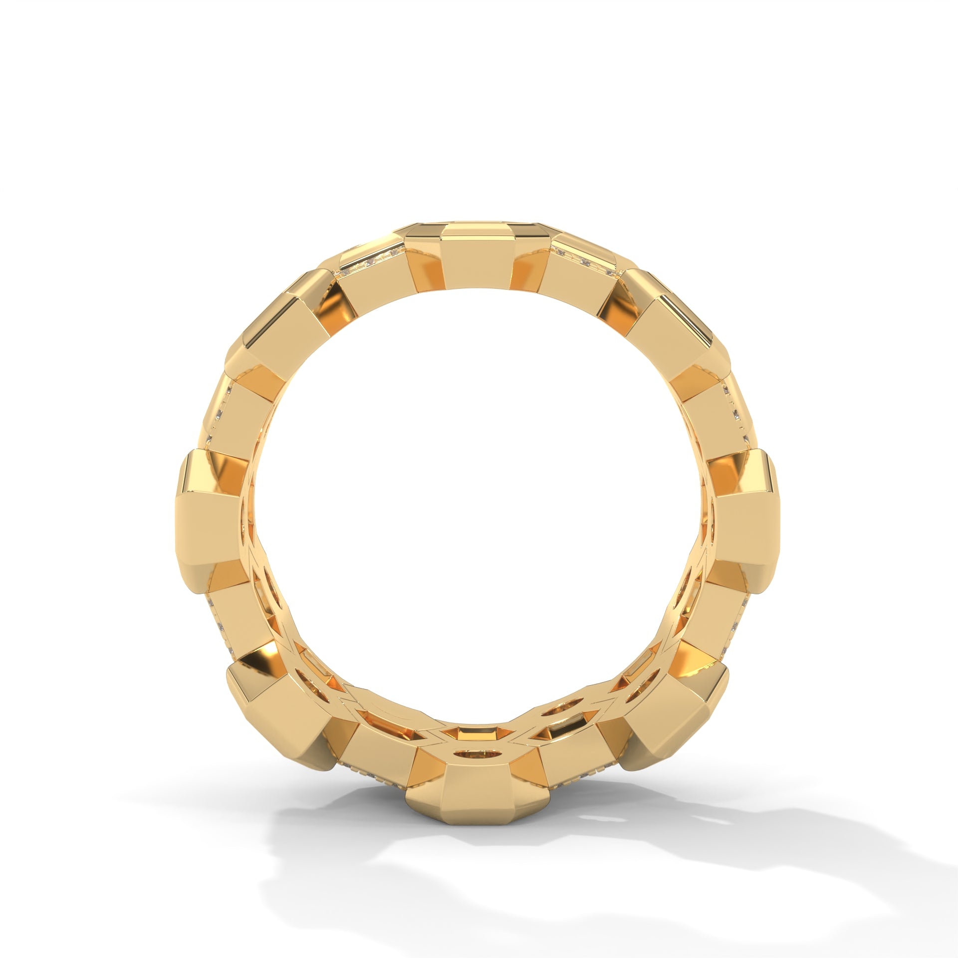 HexaGlow 2.69 CTW Lab-Grown Diamond Honeycomb Band