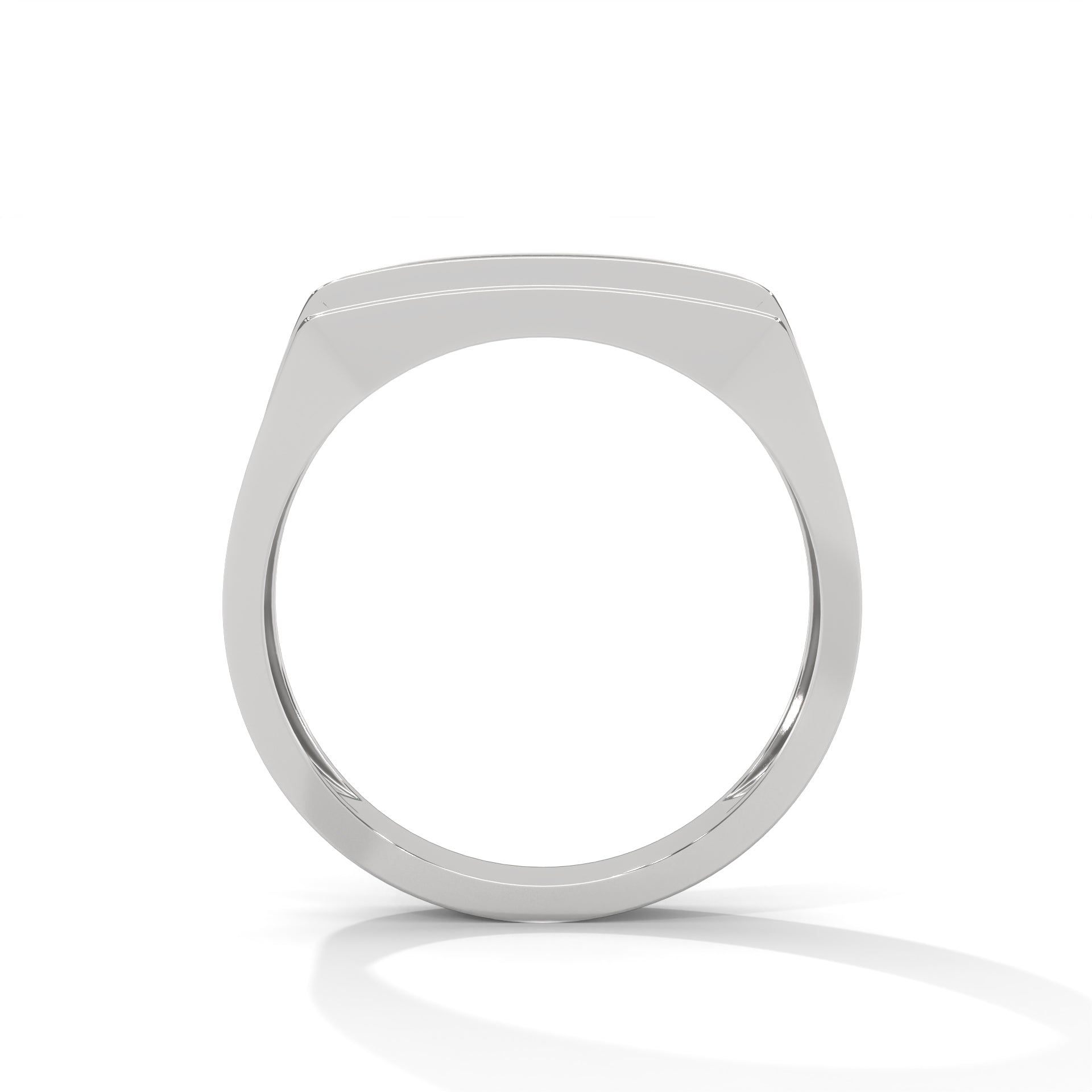 Noble 0.60 CTW Round Lab-Grown Diamond Rectangular Men's Ring