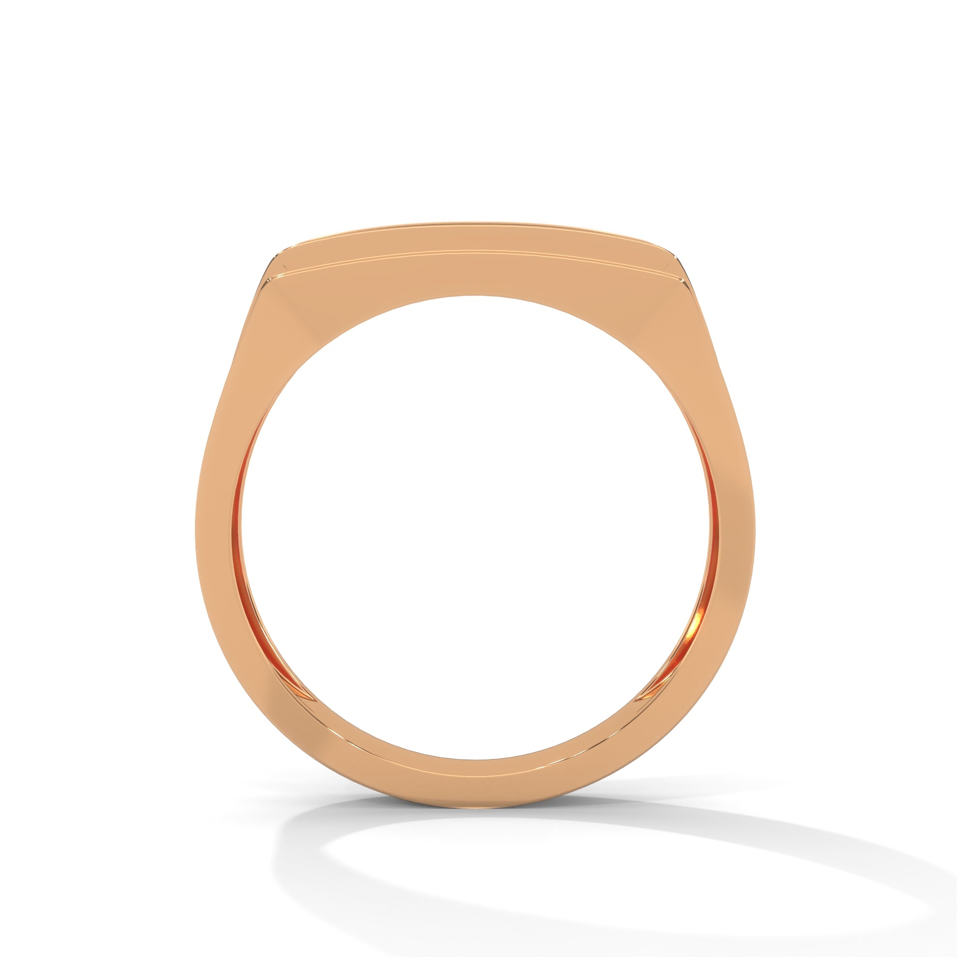 Noble 0.60 CTW Round Lab-Grown Diamond Rectangular Men's Ring