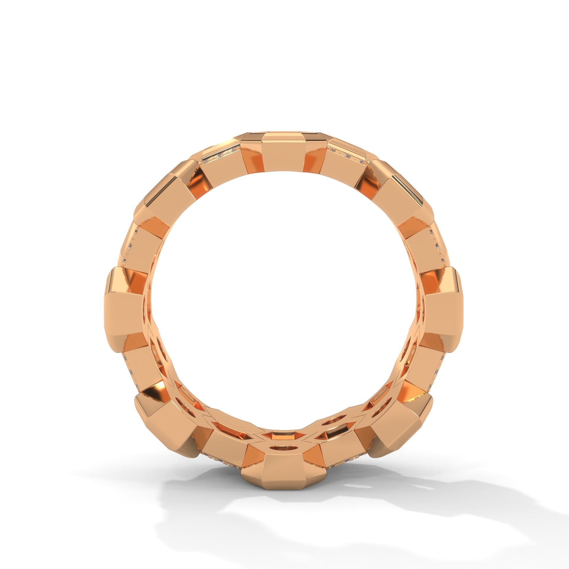 HexaGlow 2.69 CTW Lab-Grown Diamond Honeycomb Band