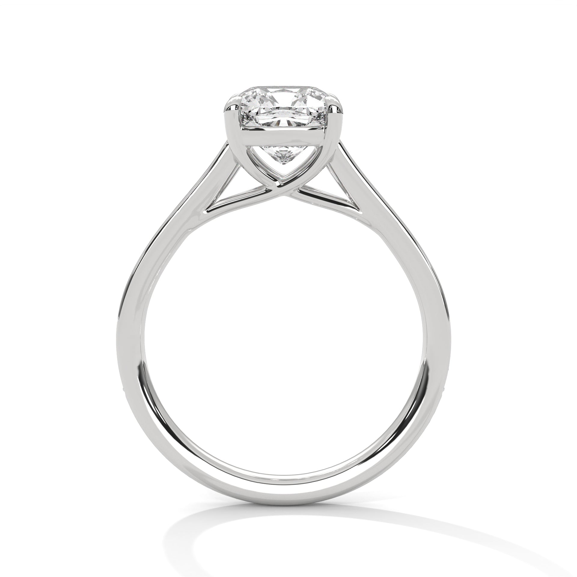 Melia 1.5ct Cushion Lab-Grown Diamond Pave Engagement Ring | 1.62 CTW