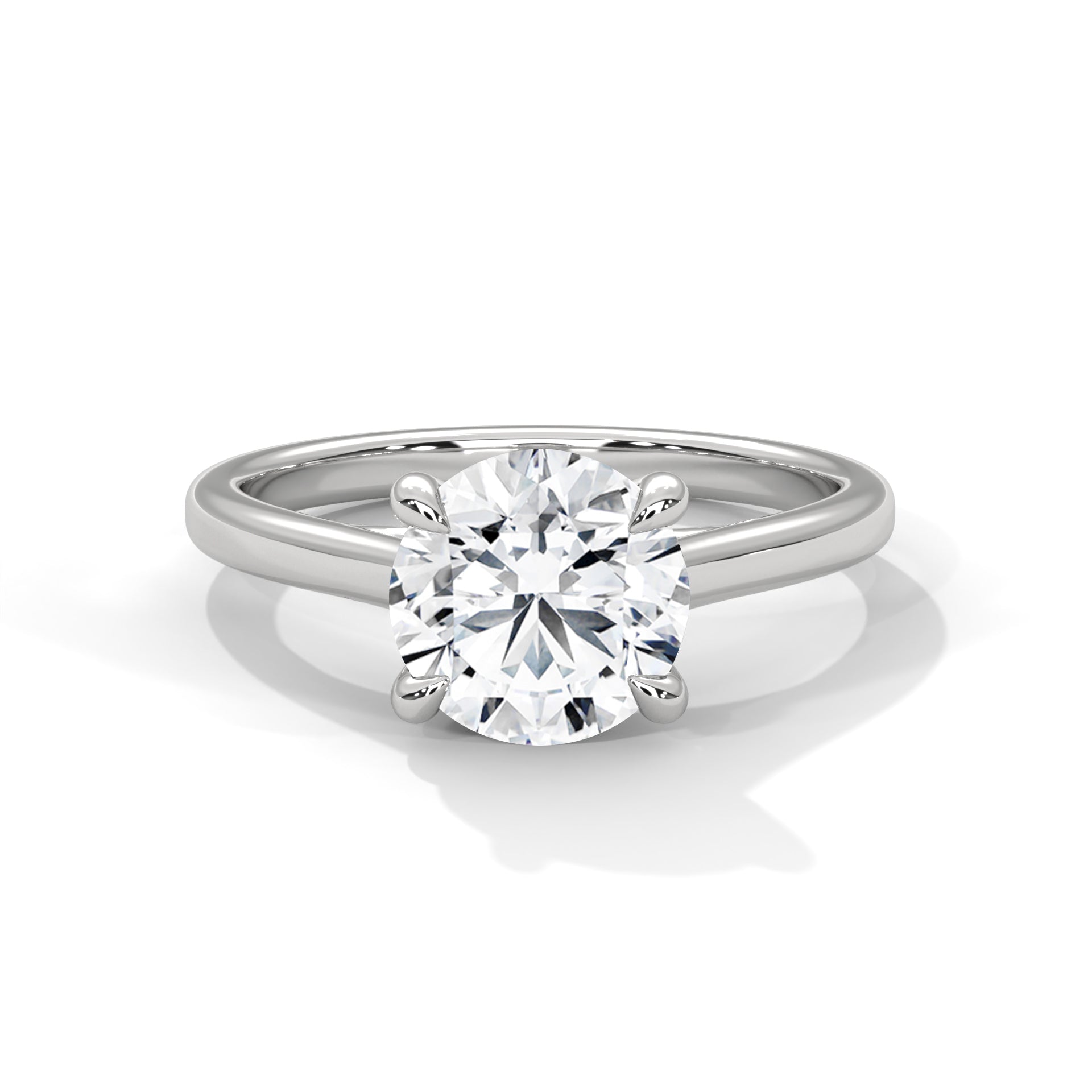 Luminous Grace 1 CT Round Lab-Grown Diamond Ring | E VS1