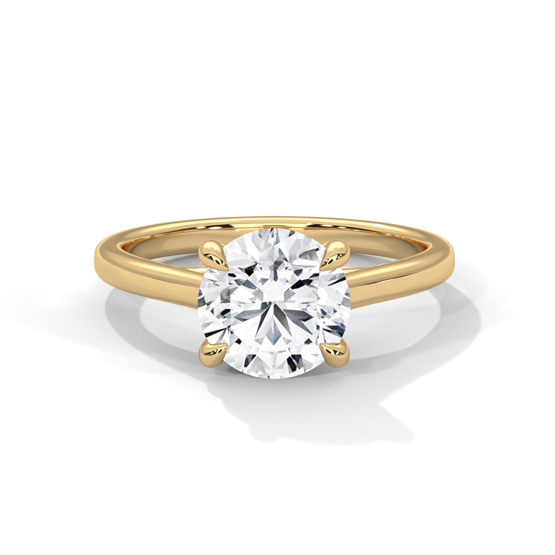 Luminous Grace 1 CT Round Lab-Grown Diamond Ring | E VS1