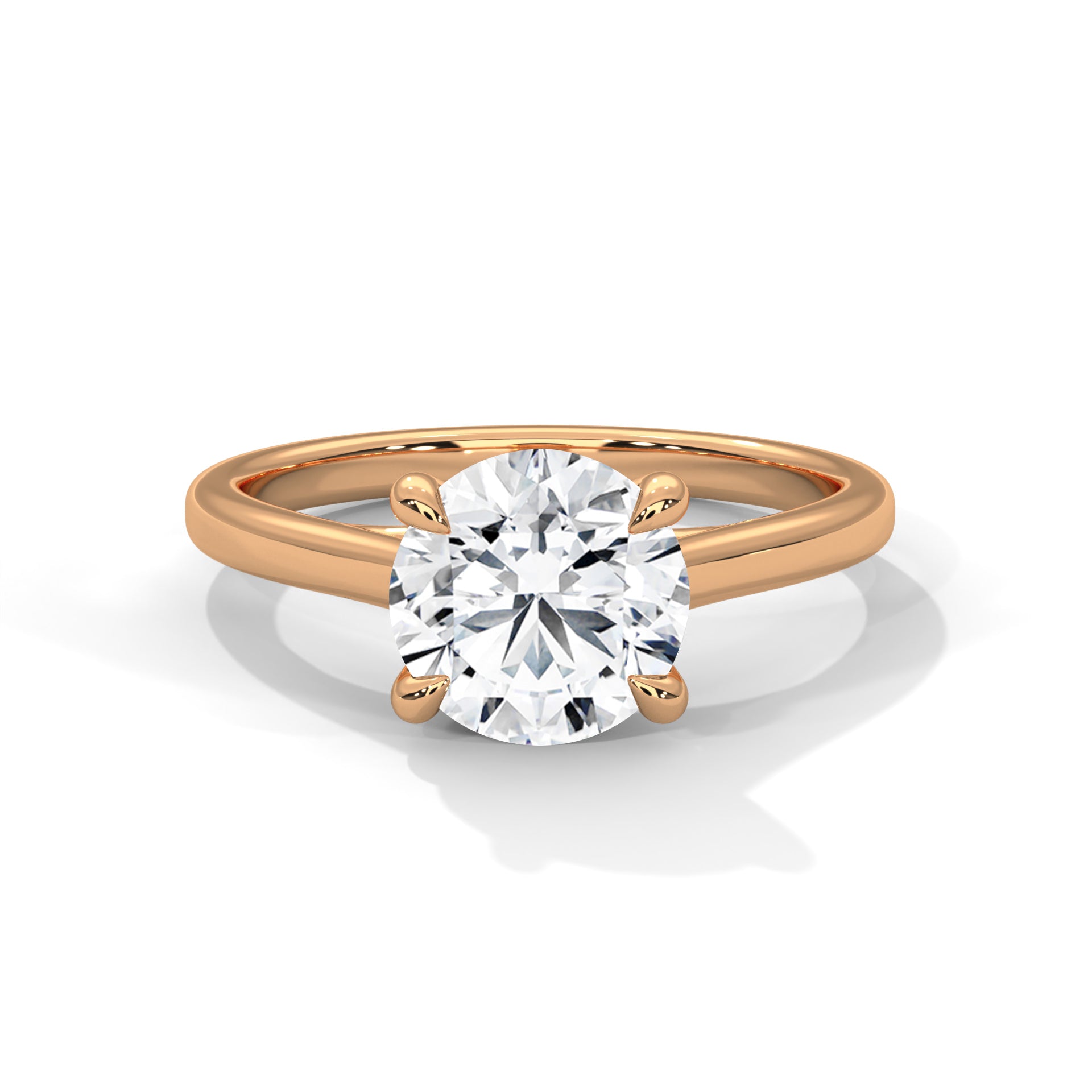 Luminous Grace 1 CT Round Lab-Grown Diamond Ring | E VS1