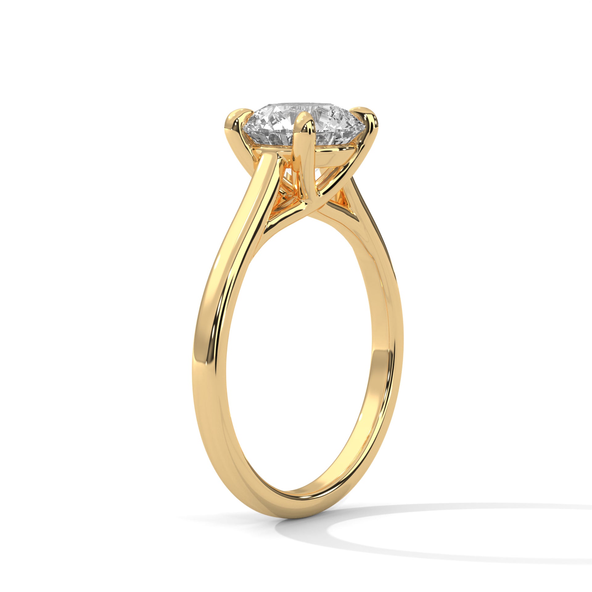 Luminous Grace 1 CT Round Lab-Grown Diamond Ring | E VS1