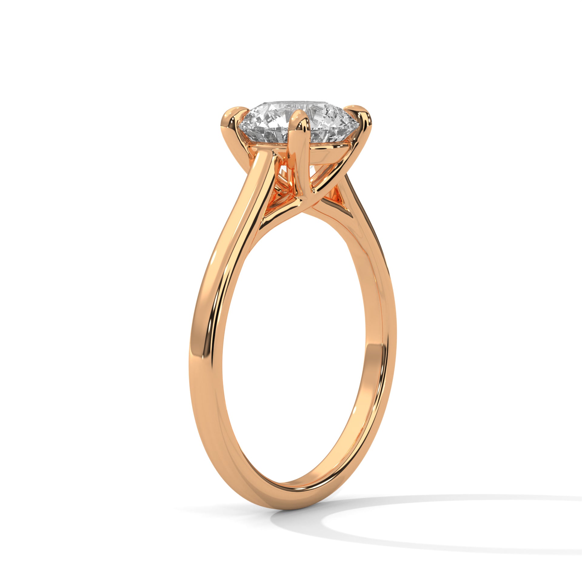 Luminous Grace 1 CT Round Lab-Grown Diamond Ring | E VS1