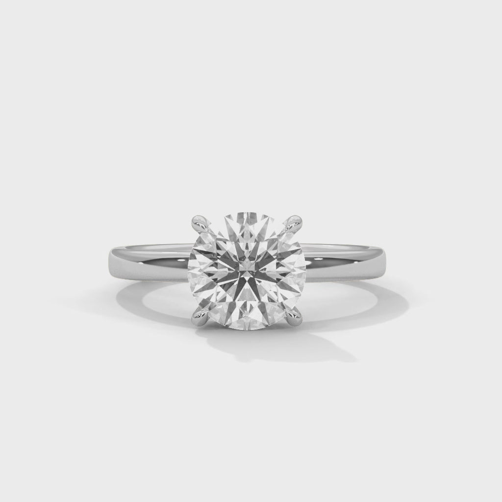 Calista 1ct Round Lab-Grown Diamond Solitaire Engagement Ring