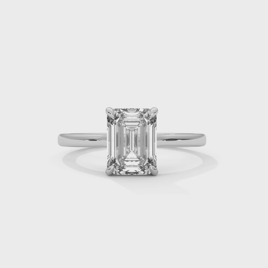 Elysian Grace 1.5CT Emerald Lab-Grown Diamond Engagement Ring | 1.5 CTW