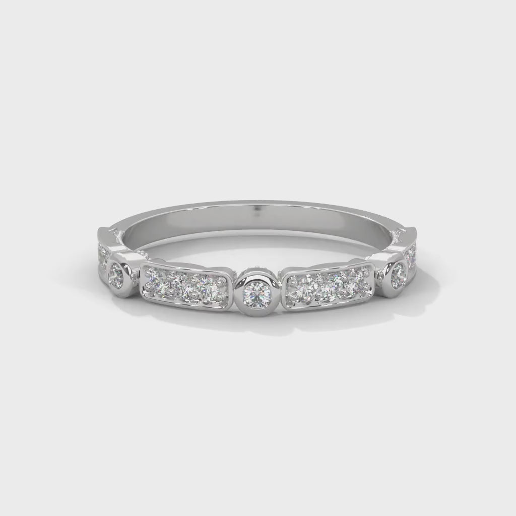 The Dazzling Array 0.23 CTW Round-Cut Diamond Ladies' Ring | 14K/18K Gold