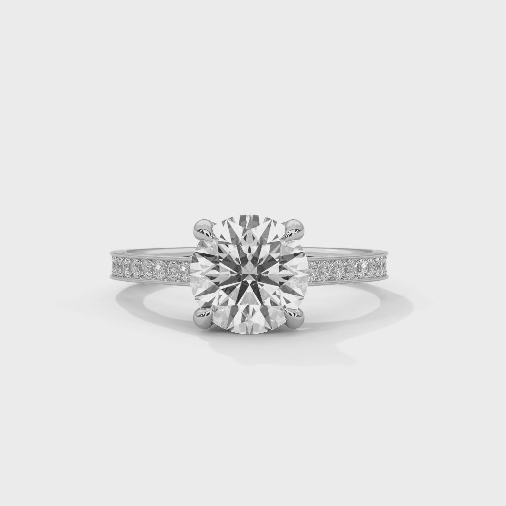 Eternal Spark 1CT Round Lab-Grown Diamond Ring | 1.24 CTW