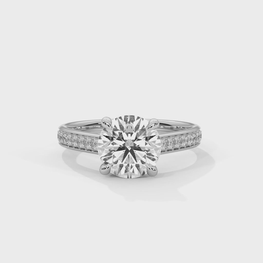 Eternal Glow 1CT Round Lab-Grown Diamond Engagement Ring | 1.28 CTW
