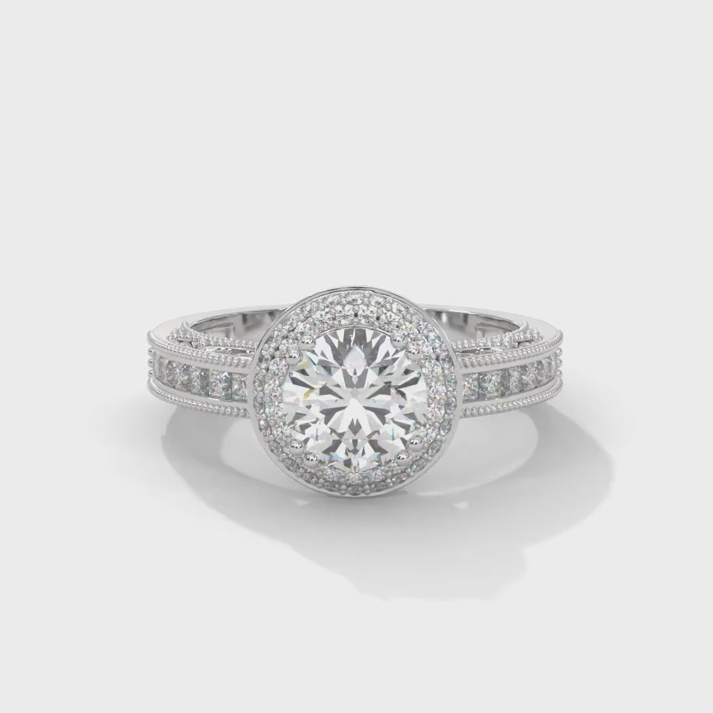 The Grand Aurora 1.92 CTW Round-Cut Diamond Engagement Ring | E-VVS2