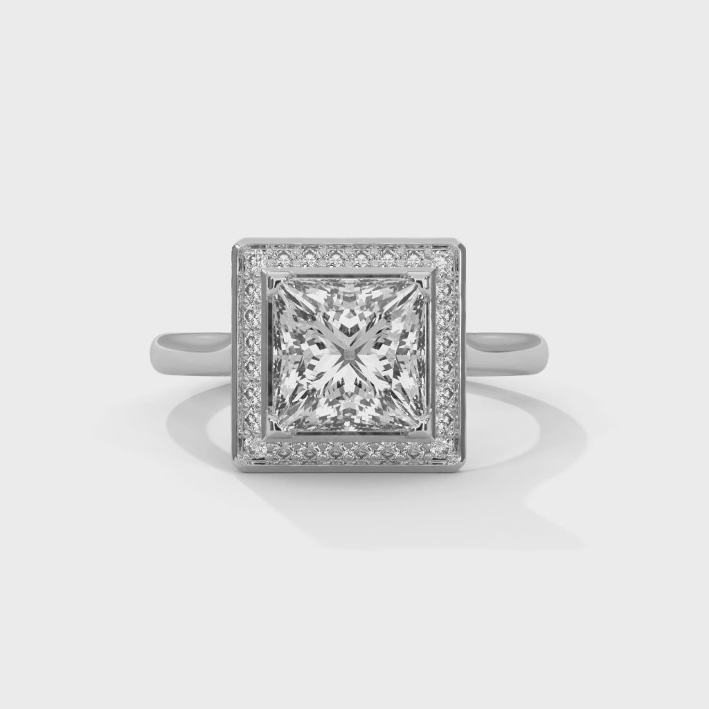 Regal 1.5CT Princess Lab-Grown Diamond Engagement Ring | 1.68 CTW