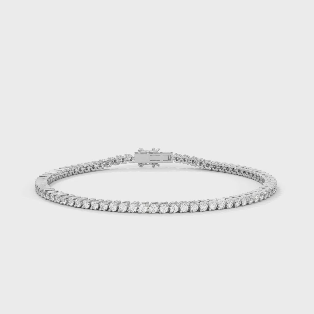 CelesteGrad Round-Cut Lab-Grown Diamond Graduated Tennis Bracelet | 2.29 CTW