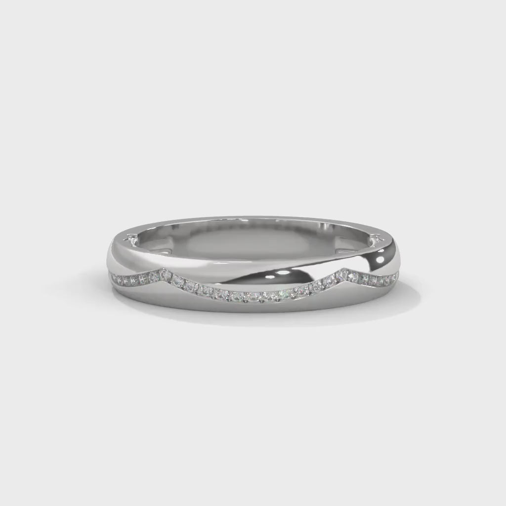 The Sinuous Shine 0.16 CTW Round-Cut Diamond Ladies' Ring | 14K/18K Gold