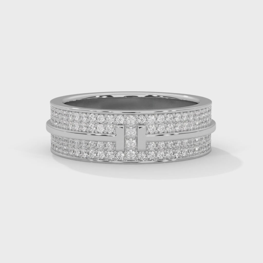 Architectural Allure Gold Diamond Multi-Layer Band Ring | 1.07 CTW