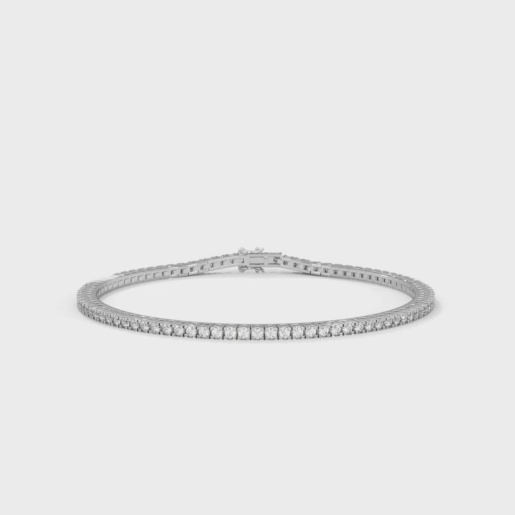 Lumière Classic Round-Cut Lab-Grown Diamond Tennis Bracelet | 2.18 CTW